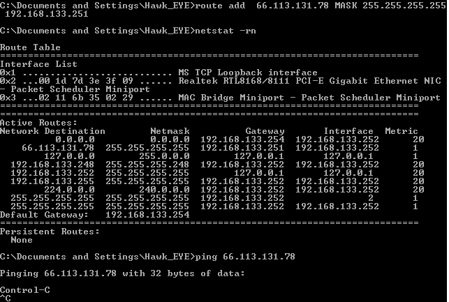 windows-route-blocking